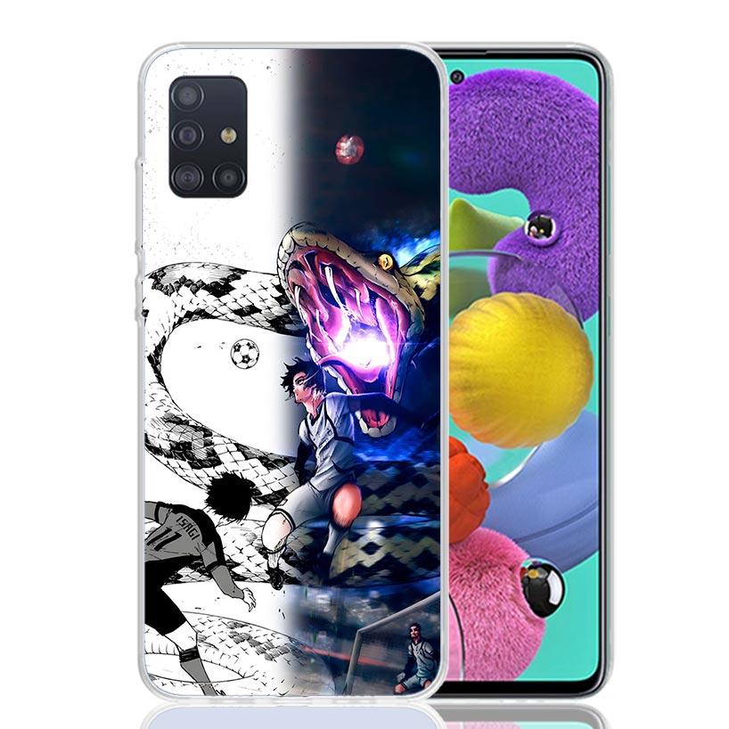 Чехол для телефона Blue Lock Football Anime для Samsung Galaxy A52 A32 A22 A12 A02S A50S A30S A51 A31 AA71 Note 20 Ultra 10 S10 Plus Gal