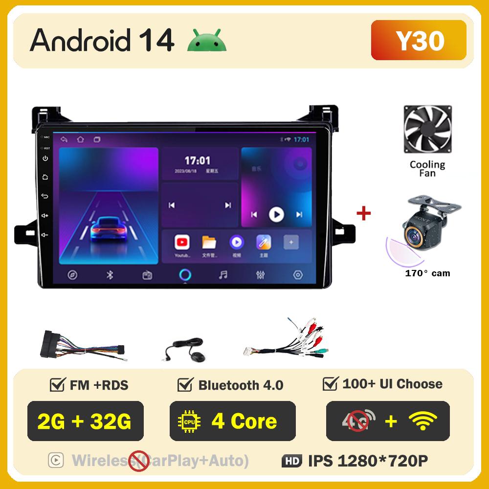 Для Toyota Prius XW50 2015 - 2020 автомобильный радиоплеер Car Carplay экран Autoradio Mirror Link Car Intelligent Systems сенсорный экран