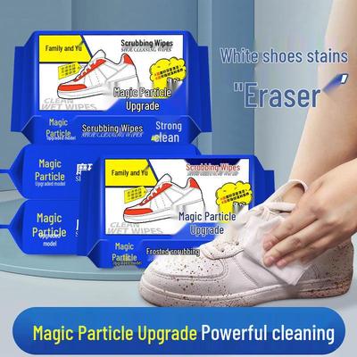 Салфетки для чистки обуви с 3D волшебными частицами – Портативное средство для удаления пятен и щетка для белой спортивной обуви