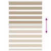 Double Zebra Blind Sand Brown 110 x 150 cm Fabric Width 105.9 cm Polyester