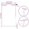 Blackout Roller Blind 124.4 x 175 cm Fabric Width 120 cm White