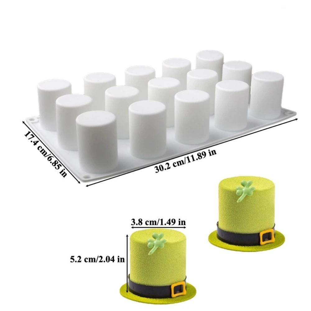 Food Grade Silicone Cylindrical Cake Molds Heat Resistant Mousse Cake Moulds Party Dessert