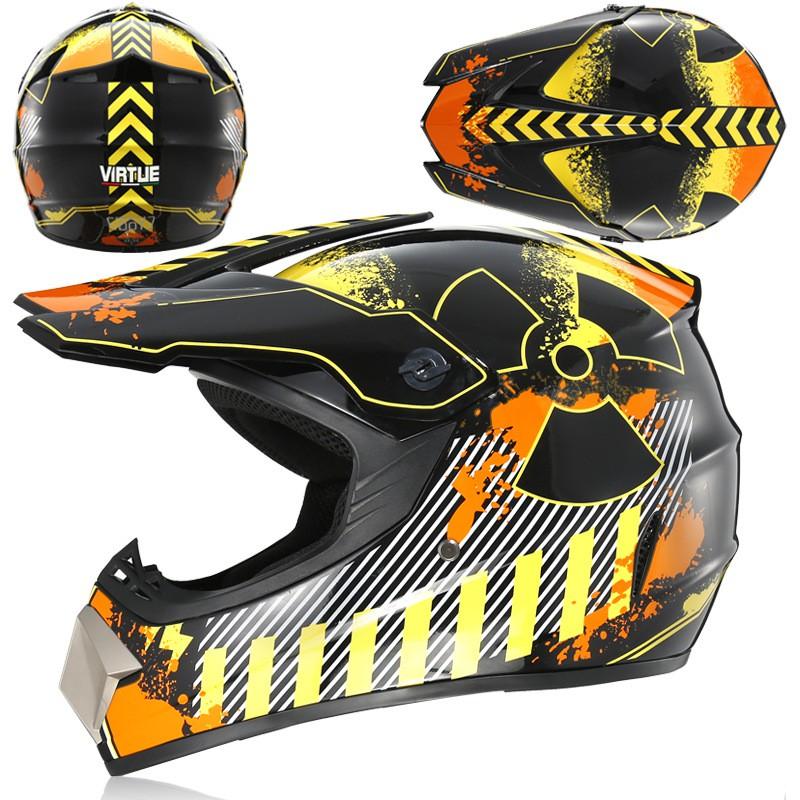 Lightweight Full Face Off-Road Helmet ATV Dirt Bike Mountain Cycling With 3 Accessory Kit