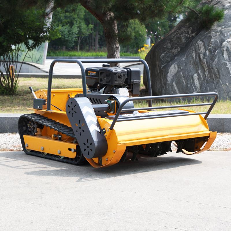 European Spot Crawler Type Remote-Controlled 4-Stroke Cordless Self Propelled Industrial Grade Household Lawn Mower Flail Mower