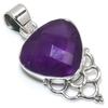 Подвеска из натурального аметиста, ручная работа, из стерлингового серебра 925 пробы, 1,50 дюйма, a5T51