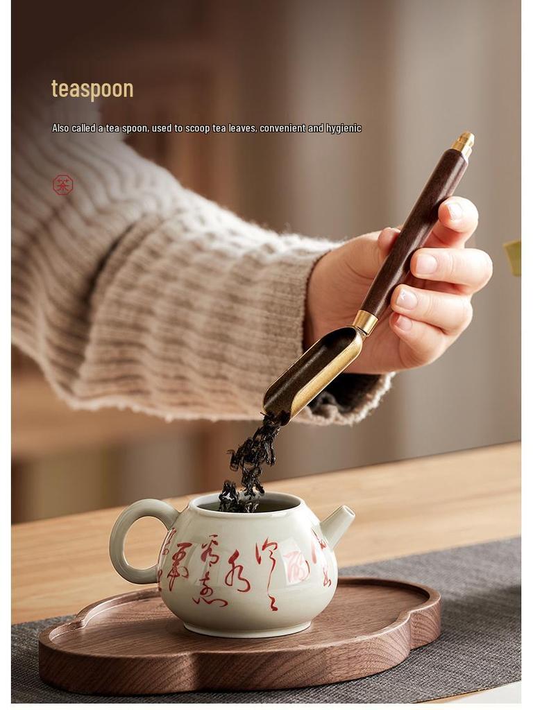 Набор для кунг-фу чая из массива дерева: Аксессуары для чайной церемонии и хранение