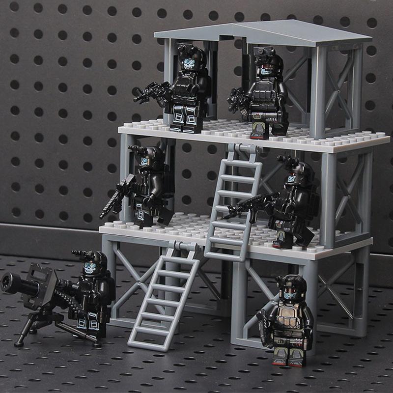 Конструктор для самостоятельной сборки модель из строительных блоков MOC сцена оружейная военная база подарок на день рождения ребенка Детские развивающие игрушки