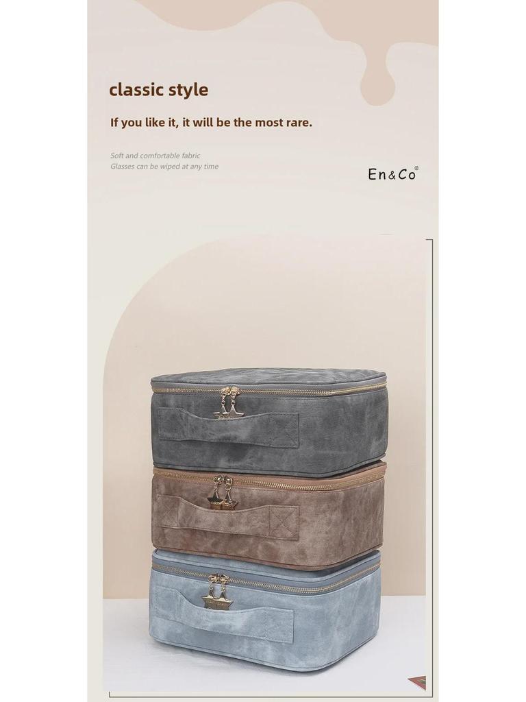 Косметичка со светодиодной подсветкой, большой вместимостью и зеркалом во весь экран