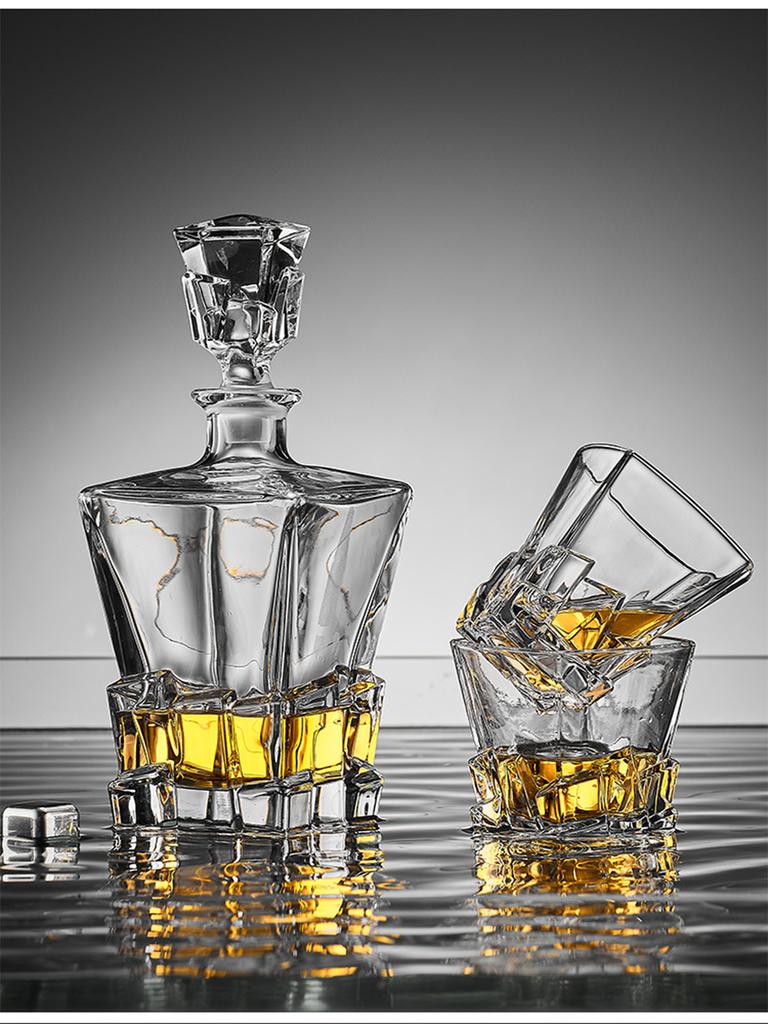 Бутылка для виски в европейском стиле, хрустальный бокал, емкости для вина и пива, стеклянный стакан, графин для водки, инструменты для домашнего бара, украшения