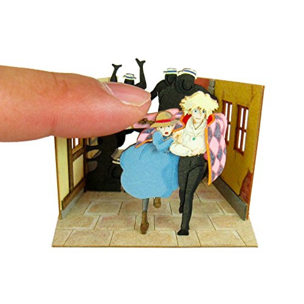 Sankei Studio Ghibli Mini Howl's Moving Castle Escape Howl and Sophie Немасштабная бумажная поделка MP07-32