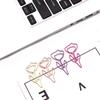 10PCS/Set Metal Flower Paper Clip Colored Mini Paper Clip Creative Bookmark Clip  Book Marking