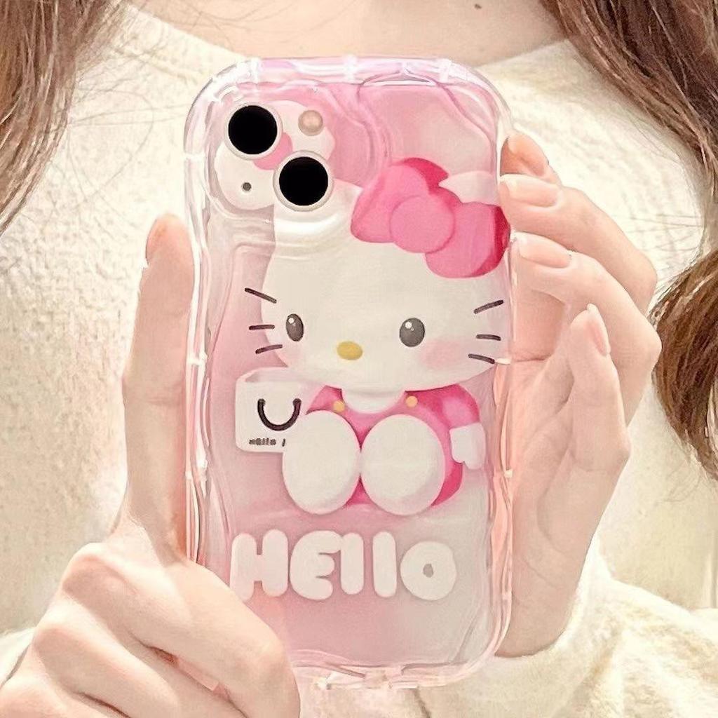 Чехол Hello Kitty для iPhone 14/13 Pro/12/11/XR/7 - Милый и простой дизайн