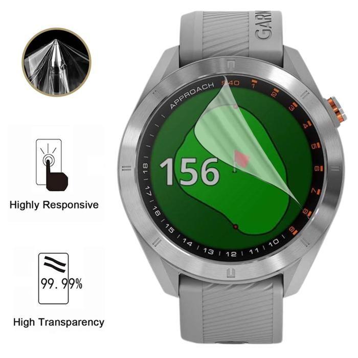 Protection écran pour Garmin Approach S40 [Pack 6] Film Plastique Protecteur Résistant Ultra Mince Phonillico