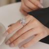 Модное регулируемое вращающееся кольцо в виде снежинки — стильное и индивидуальное для женщин.