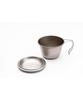 Snow Peak Deep-Style Titanium Siera Cup with Lid E-314R Camping Outdoor Lightweight Measuring BBQ