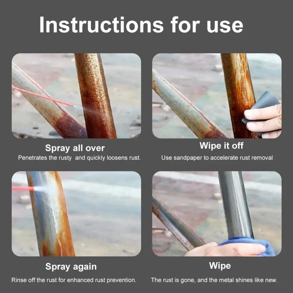 Anti-Rust Rust Remover Fast-Acting Screw Bolt Loosening Agent for Cars, Tools, Chains