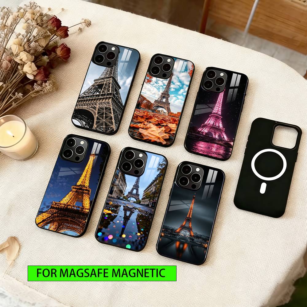 La Tour Eiffel Phone Case For iPhone17,16,15,14,13,12,11 Plus,Pro Magnetic with Magsafe Wireless Charging