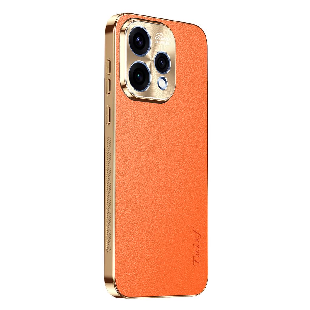 Чехол-книжка из ПУ кожи с текстурой личи для Oppo Reno 15F 15C, ударопрочный чехол с покрытием для Reno 15F 15 C, бампер