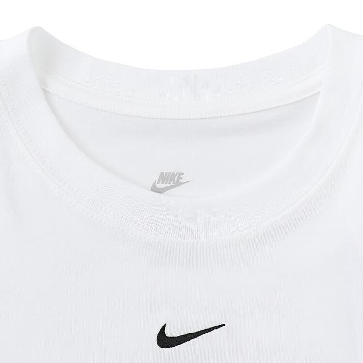 Nike Спортивная повседневная футболка с круглым вырезом и коротким рукавом, женские топы, белая HF9539-101