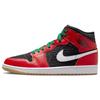 Air 1 Mid SE Christmas Men Sneakers Black White Malachite DQ8417-006