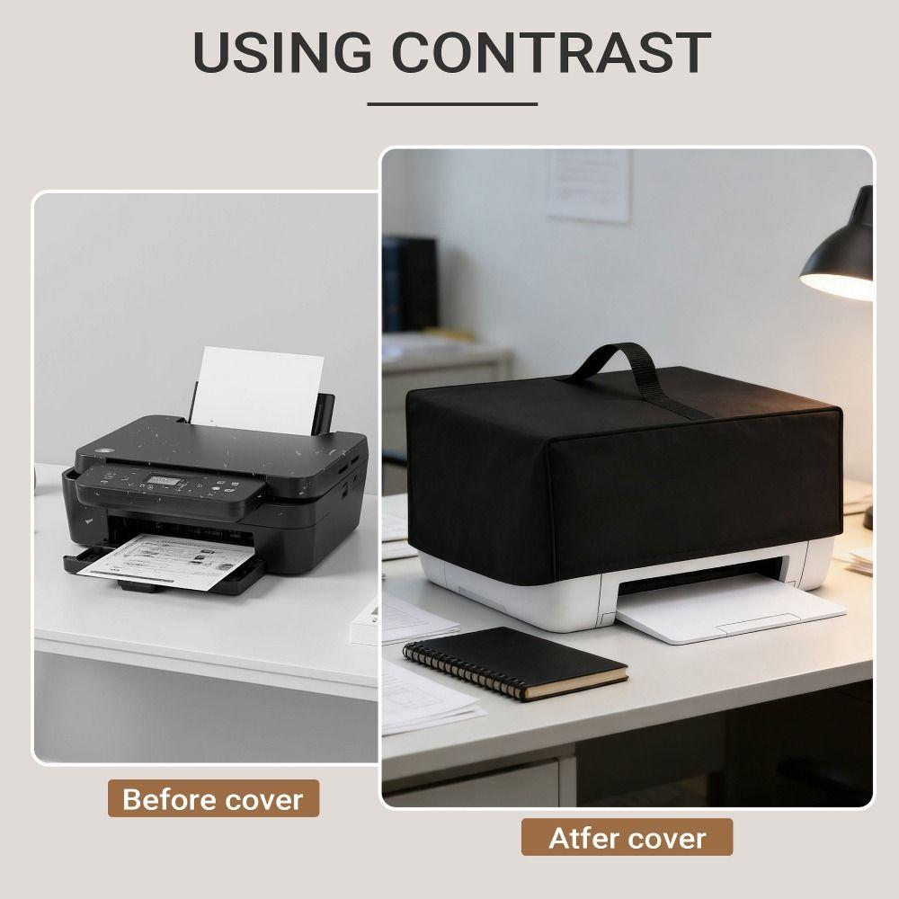 Waterproof Printer Dust Cover Reinforced Handle Protective Sleeve Dustproof Cover  Study Room