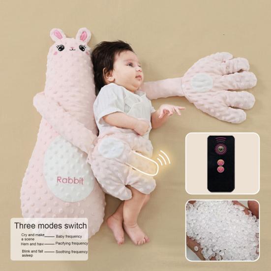 Успокаивающая подушка для похлопывания Baby Sleep Patter, успокаивающая подушка для предотвращения испуга с регулируемыми режимами похлопывания, пульт дистанционного управления для младенцев и новорожденных