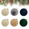 12 Pcs Velvet Christmas Ball Ornaments 2.4 Inches Flocked Shatterproof Plastic Balls
