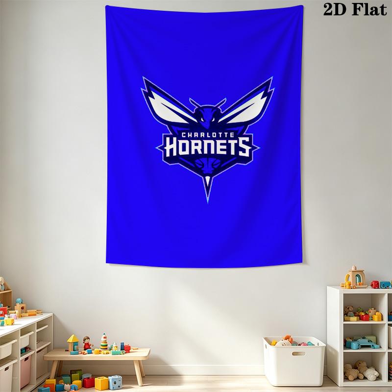 Queen City Hornets Basketball Team Logo Threepiece Set 1 Duvet Cover 2 Pillowcase Without Core Christmas Birthday Gift Soft And Comfortable