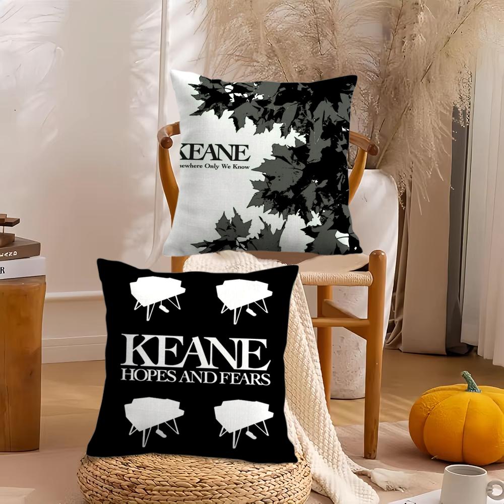 Чехол на подушку K-Keane Rock Мягкий плюшевый плед | Двусторонний декоративный чехол для подушки | Декор для дивана, спальни, дома