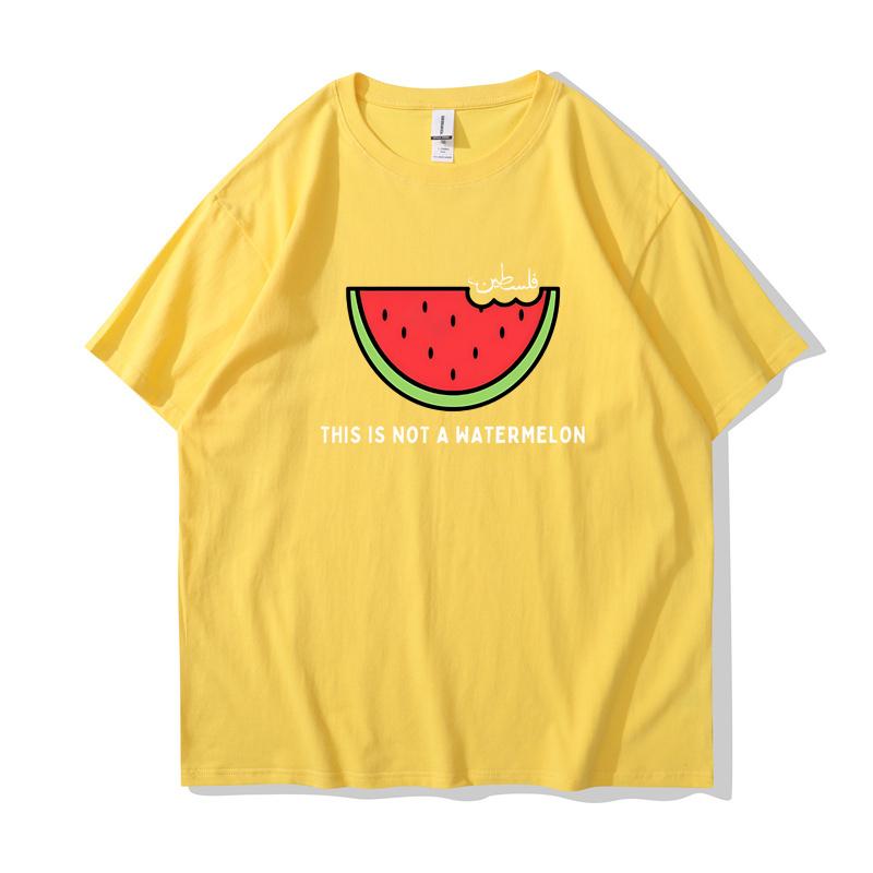 Футболка «Это не арбуз» Забавные футболки с рисунком арбуза Женская одежда с рисунком из мультфильмов Футболка с рисунком манги