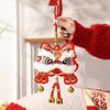 Cartoon Blessing  Wind Chime Waking Lion Lunar New Year Ornament  Home Living Room