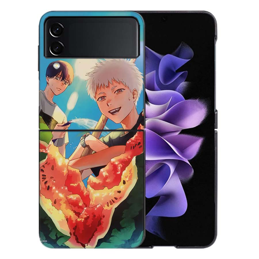 Аниме H-Hikaru Ga Shinda Natsu Чехол Для Samsung Z Flip7 6 Galaxy Чехол Ударопрочный Z Flip5 Z Flip3 4 5G Жесткий Чехол Телефон TPU PC