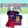 Винтажный комплект футбольной формы ФК Барселона из дышащей смесовой ткани модал для детей, спортивный