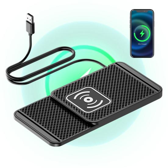 20W Phone Cordless Charging Mat Car Charger Overvoltage Protection Universal Intelligent Fast Wireless Phone Charger