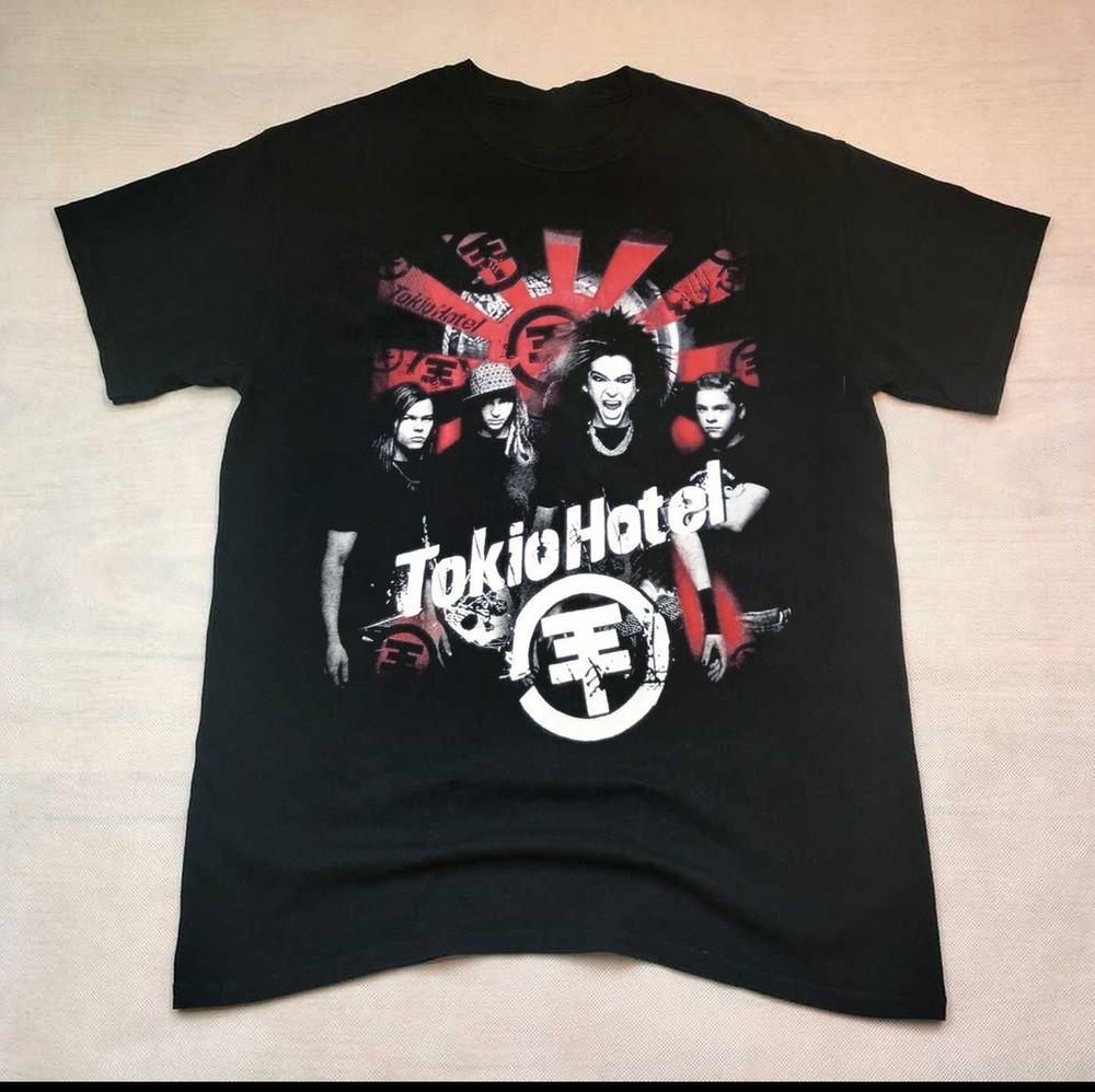 Рождественский подарок Tokio Hotel Футболка унисекс для всех размеров Тур Унисекс Футболка 24D14