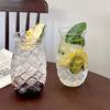 Ins 480ml Pineapple Shaped Cocktail Glasses Durable Heat-resistant Wine Glass Cup For Home Bar Party Transparent Juice Glass