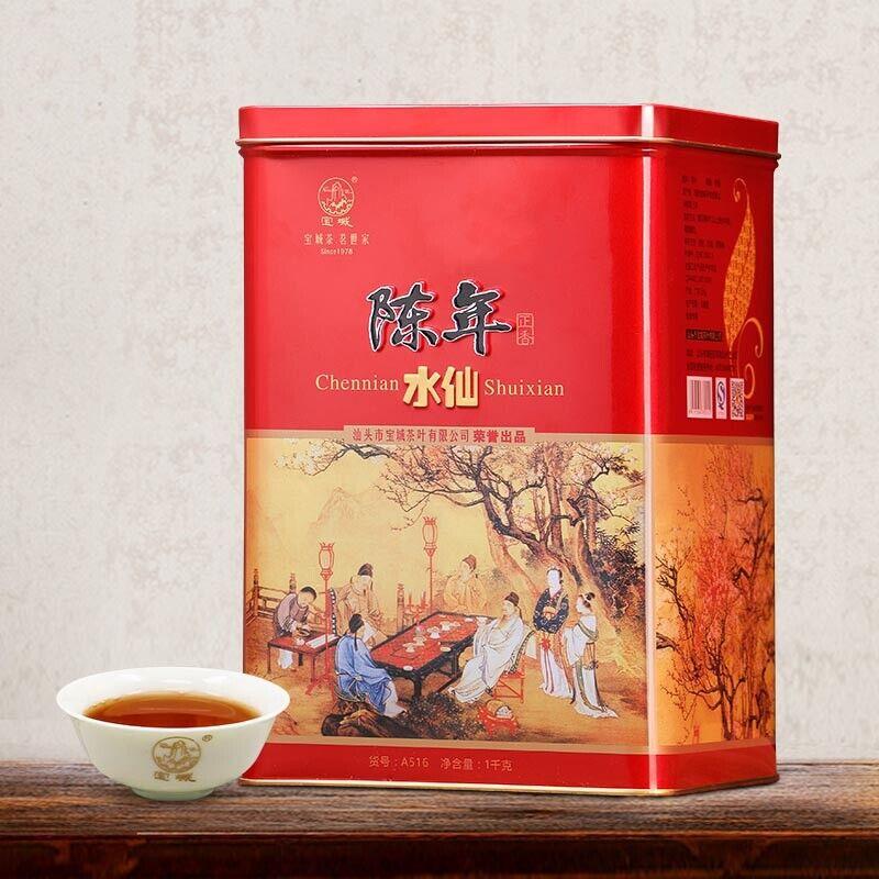 Аромат Chen Nian Shui Xian Aged Shui Xian Bao Cheng A516 Чай Уи Улун 1 кг банка