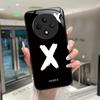 Чехол для телефона Oppo Reno12 F Чехол CPH2637 Счастливой буквой Защитный чехол для Oppo Reno 12 F FS 12F 12FS Закаленное стекло Мягкий чехол