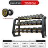 Jingshengxun 275kg Fixed Dumbbell Set with 3-Layer Rack