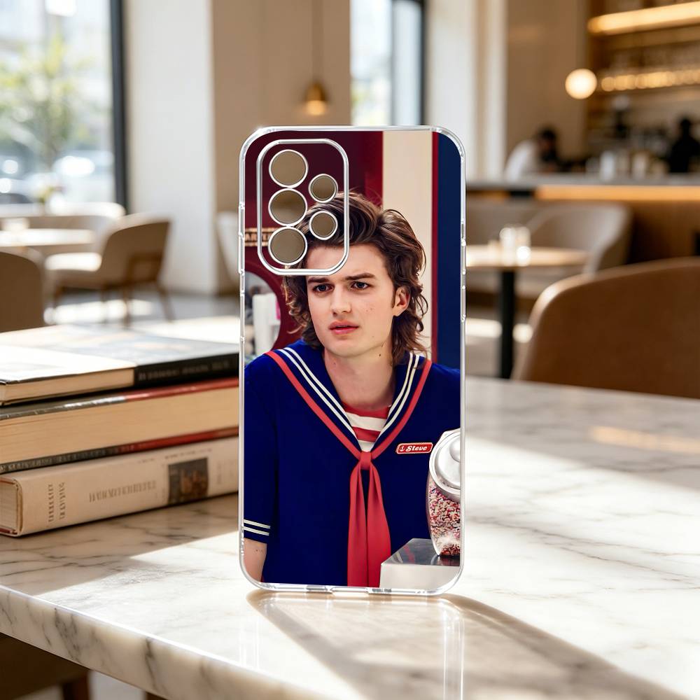 S-steve H-harrington Phone Case Transparent Silicone Soft For Samsung S25,S24,S21,S22,S23,S30,Ultra,S20,Plus,Fe