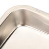Stainless Steel Surgical Dental Tray Rectangular Metal Cosmetic Storage Tray for Nail Art Equipment
