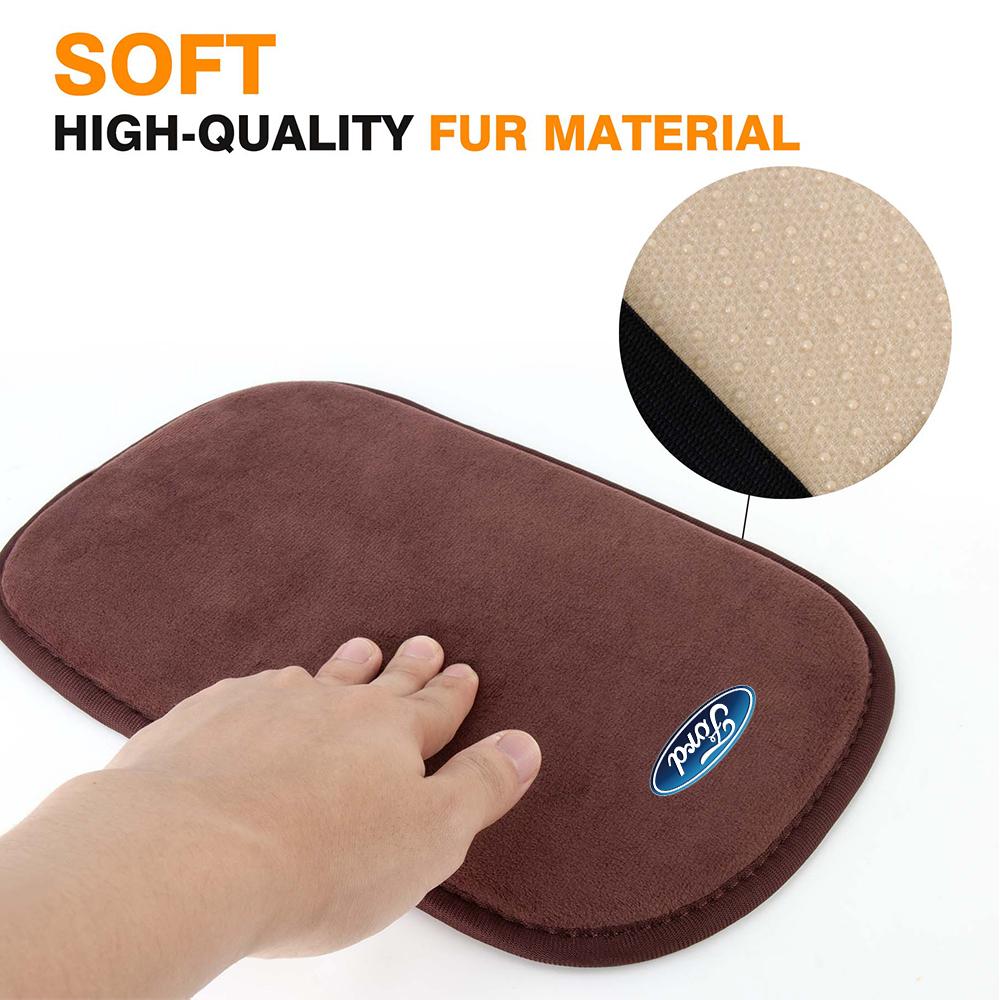 1Pcs Car Center Console Box Armrest Pad For Ford ST Racing Focus 2 3 Taurus Escape C-Max Kuga Explorer Mustang Shelby accessorie