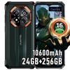 Oukitel Защищенный смартфон G7 Android 16, 24 ГБ + 256 ГБ / 1 ТБ, 10600 мАч, 6,52-дюймовый дисплей, 64-мегапиксельная камера, 4G Dual SIM / IP68 / IP69K / GPS / OTG / Отпечаток пальца