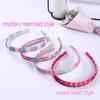 Colorful Sequin Mermaid Hairband - Festive Rainbow Design, Perfect for Parties & Special Occasions, Durable Plastic