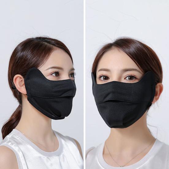 Ice Silk Велосипедная защита для лица Анти-УФ-пылезащитная дышащая ушная петля Солнцезащитный крем Спортивная крышка для рта