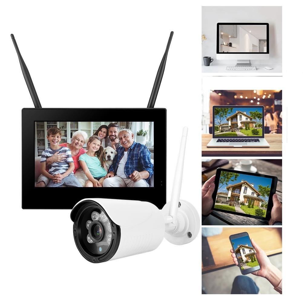 10-дюймовый 1,3-мегапиксельный HD беспроводной Wi-Fi радионяня 1 камера Smart DVR система домашней безопасности