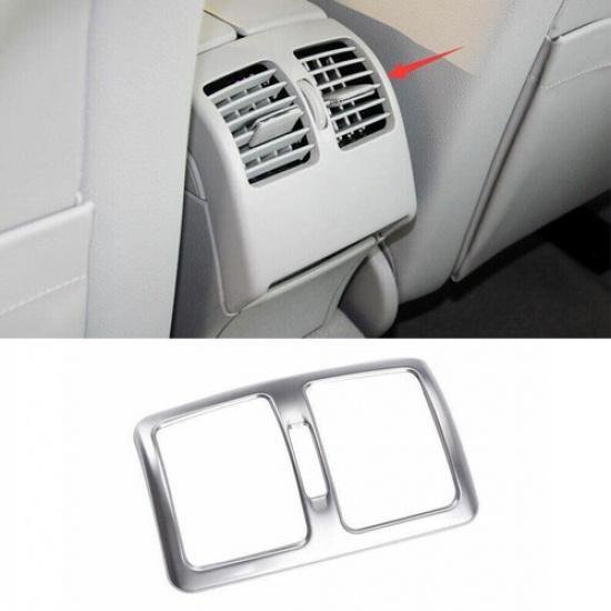 For Benz C-Class 2007-2014 Silver Titanium Rear Air Outlet Vent Cover Decor 1PCS