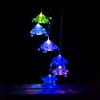 Solar Turtles Hanging Lamp Wind Chime Pendant Light IP44 Mixcolor Slow Flashing