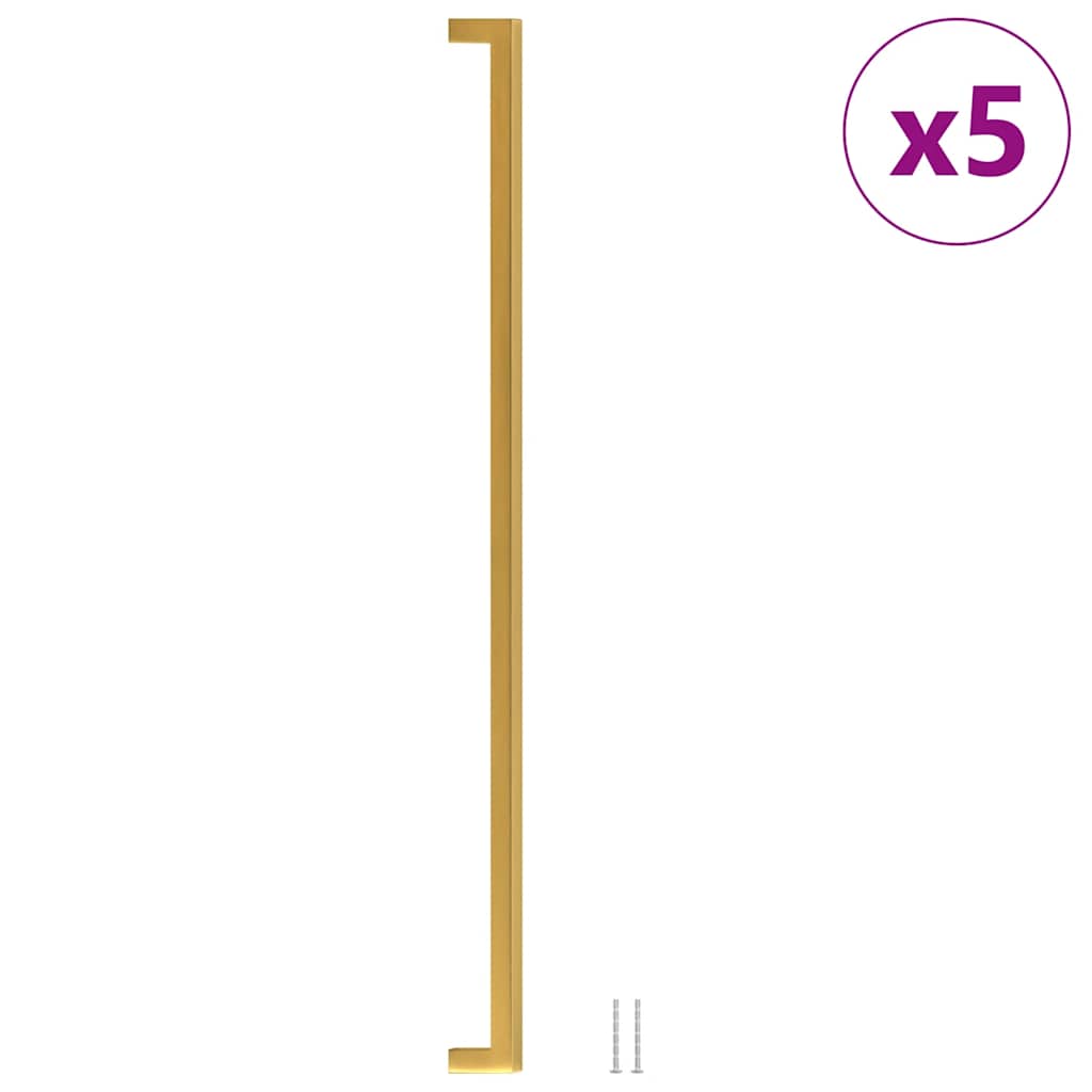 Furniture Handles 5 pcs Golden 480 mm Stainless Steel