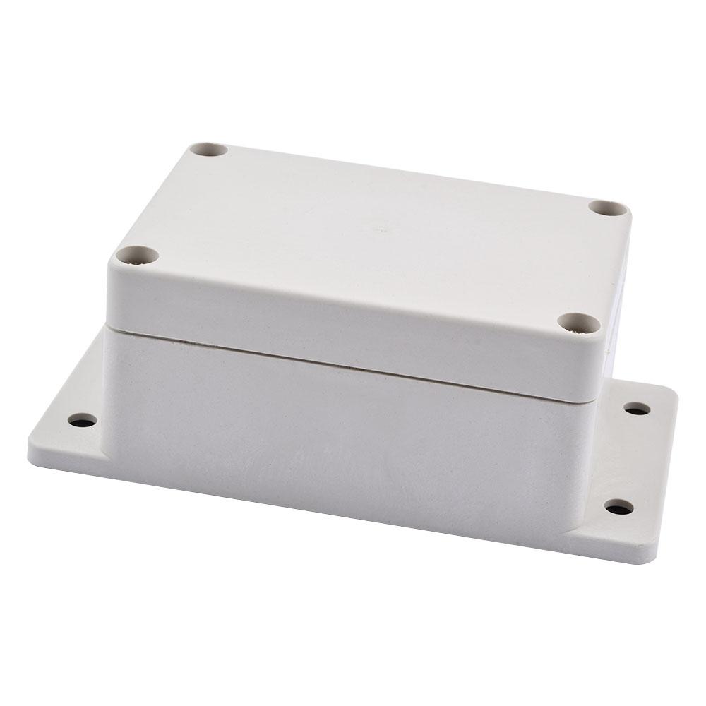 ABS plastic case grey waterproof electronic project box DIY case with ears waterproof case instrument box electrical supplies